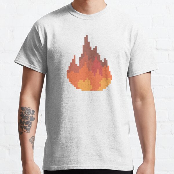 Sản phẩm Sapnap Fire Pixel Art Classic T-Shirt RB1507 Offical Sapnap Merch
