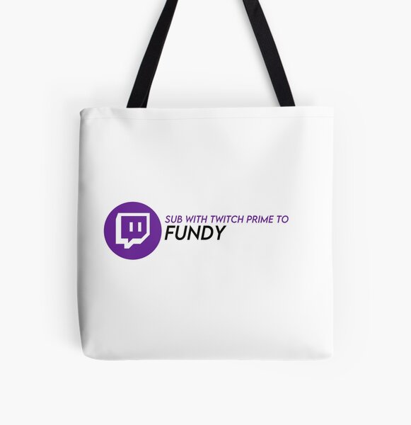 twitch prime fundy All Over Print Tote Bag RB1507 Sản phẩm Offical Fundy Merch
