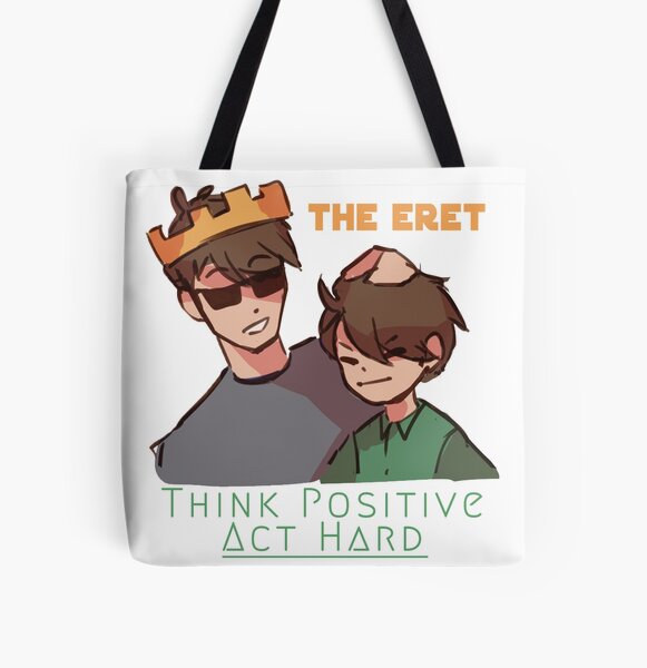 The Eret (Remember that you matter) Think positive & Act hard All Over Print Tote Bag RB1507 product Offical Eret Merch