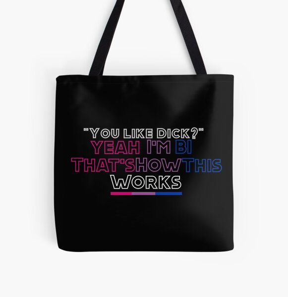 Yeah I'm BI thats how this works (Eret) All Over Print Tote Bag RB1507 product Offical Eret Merch