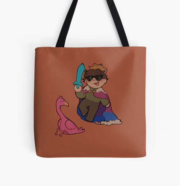Eret The bi king and their flamingo :] All Over Print Tote Bag RB1507 product Offical Eret Merch