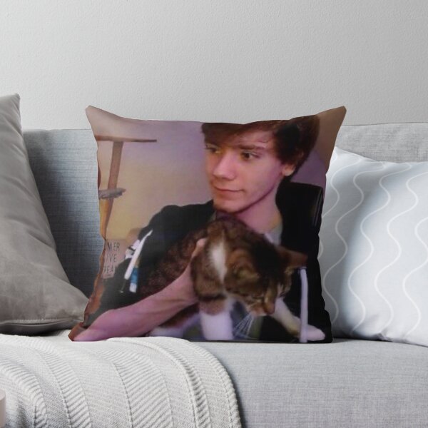 Fundy with cat Throw Pillow RB1507 product Offical Fundy Merch