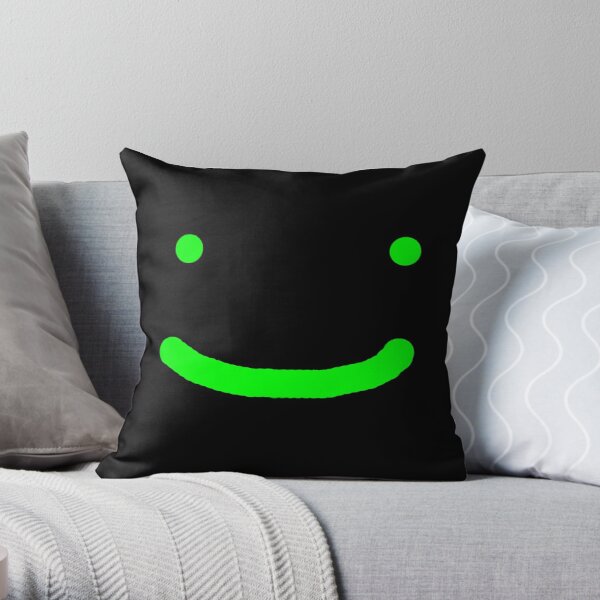 dream smp dream smile minecraft youtuber dreamxd Throw Pillow RB1507 product Offical Dream Smile Merch