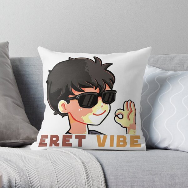 The Eret Positive Vibe  Throw Pillow RB1507 product Offical Eret Merch
