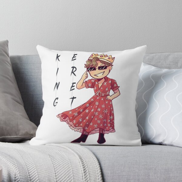 The Eret king Throw Pillow RB1507 product Offical Eret Merch
