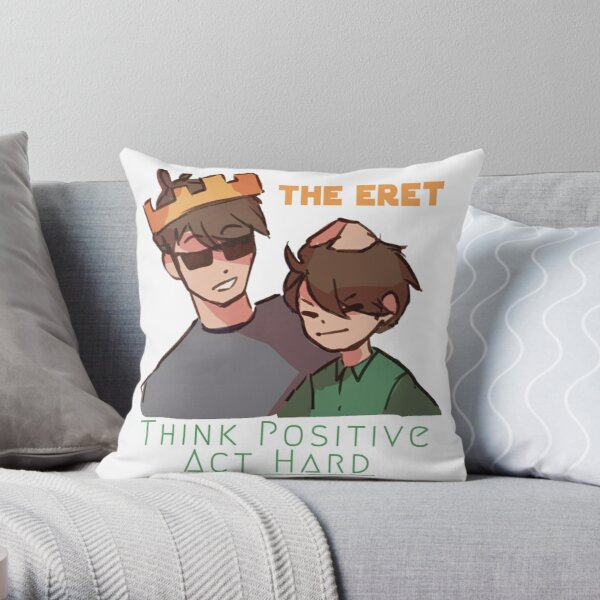 The Eret (Remember that you matter) Think positive & Act hard Throw Pillow RB1507 product Offical Eret Merch