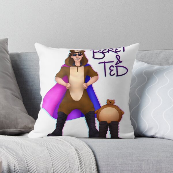 MCYT - Eret and Ted Throw Pillow RB1507 product Offical Eret Merch