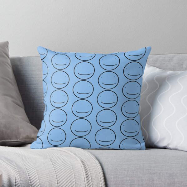 dream smile face blue Throw Pillow RB1507 product Offical Dream Smile Merch