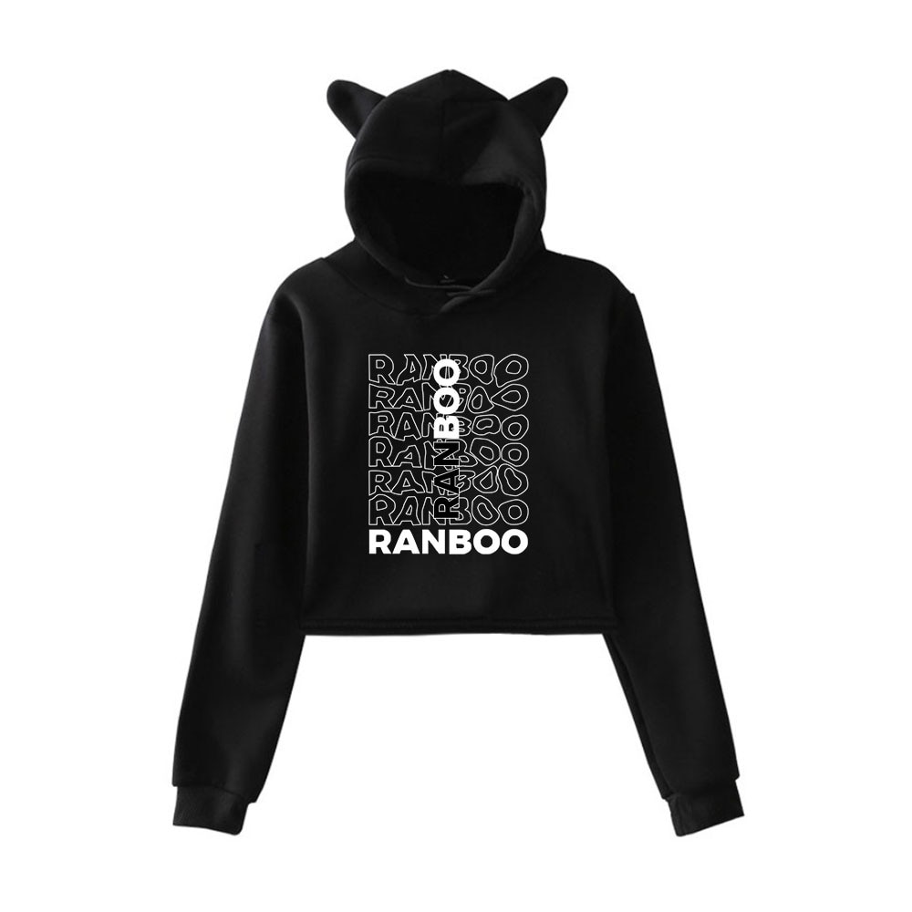 Dream Ranboo Merch Hoodies Sweatshirts for Girls Cat Ear Crop Top Ranboo Merch Hoodie Youth Streetwear 1 - MCYT Store