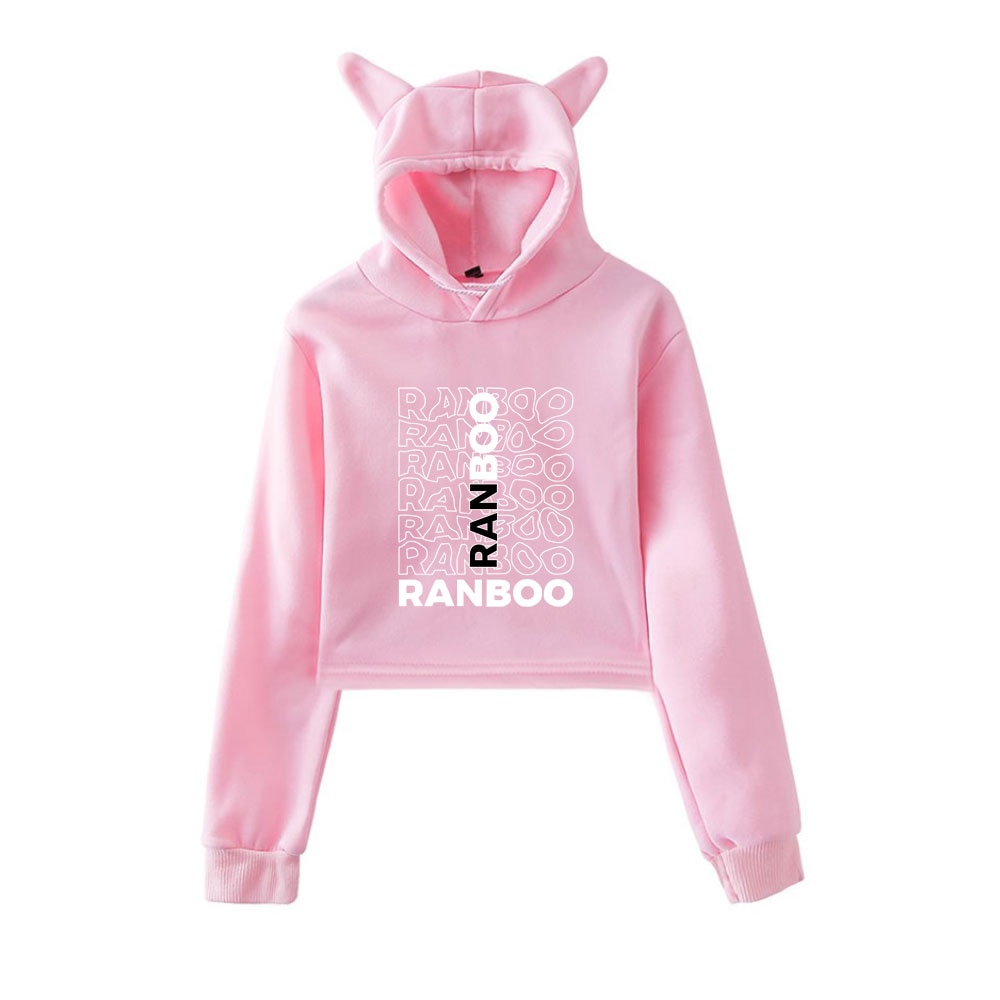 Dream Ranboo Merch Hoodies Sweatshirts for Girls Cat Ear Crop Top Ranboo Merch Hoodie Youth Streetwear 4 - MCYT Store