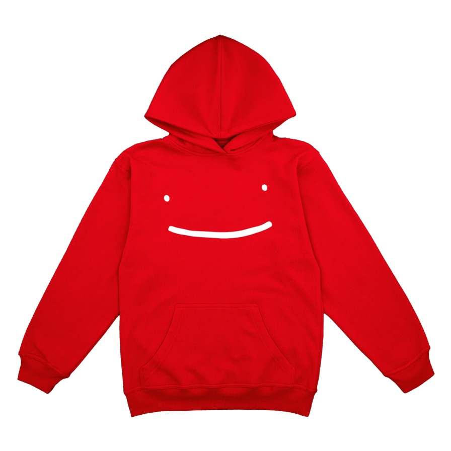 Dream Red Hoodie White Smile - MCYT Store