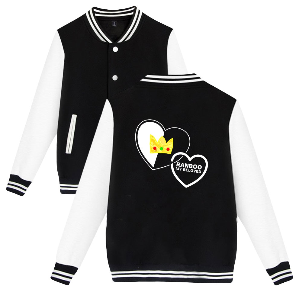 Ranboo Merch jacket Harajuku Baseball Uniform Anime Clothes Spring Autumnt streetwear Casual Baseball Jacket - MCYT Store