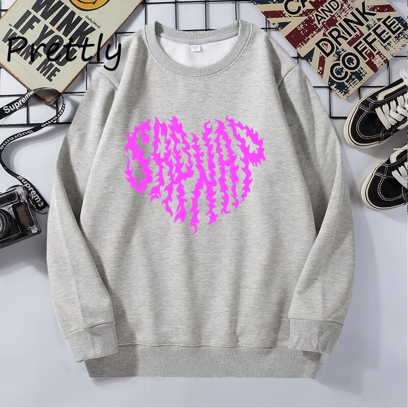 Sapnap Valentine s Flame Heart O Neck Sweatshirt Hooded Warm Fleece Streewear Hoodies Dream Merch Pullover 4 - MCYT Store