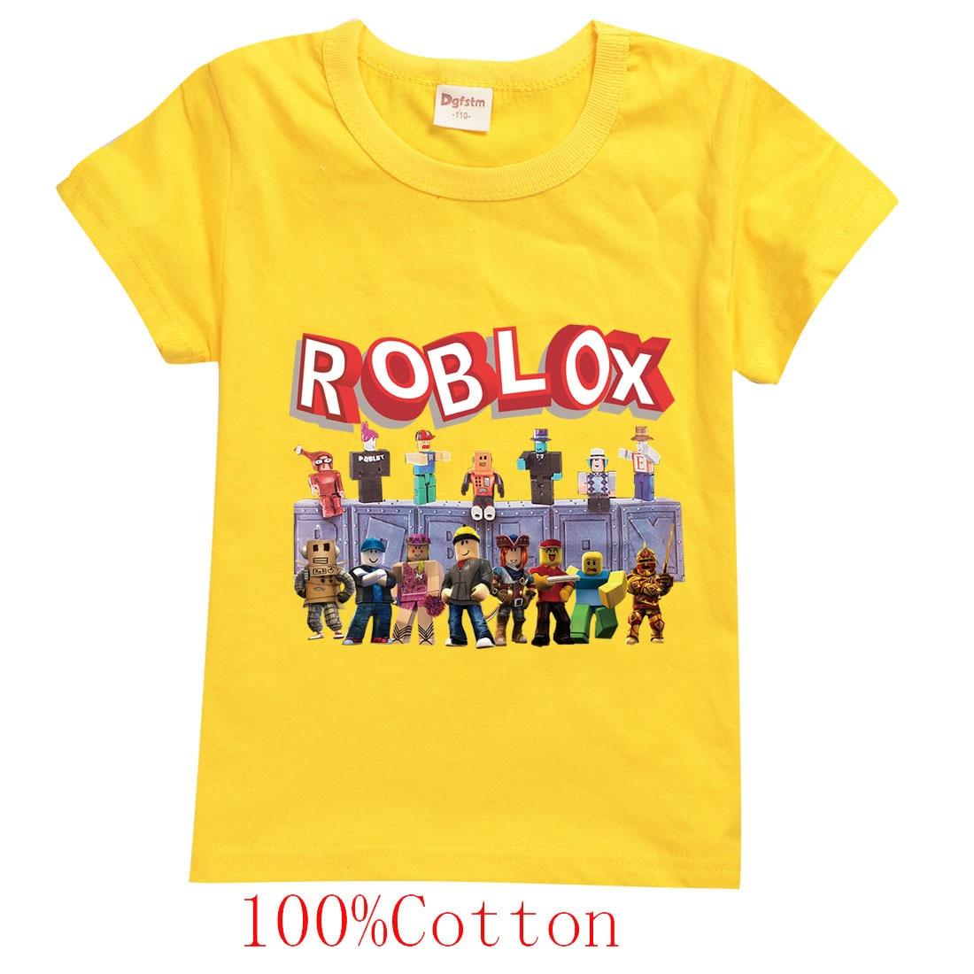 Children s Summer Short sleeved T shirt Roblox Game Cartoon Pattern for Boys and Girls Kids - MCYT Store